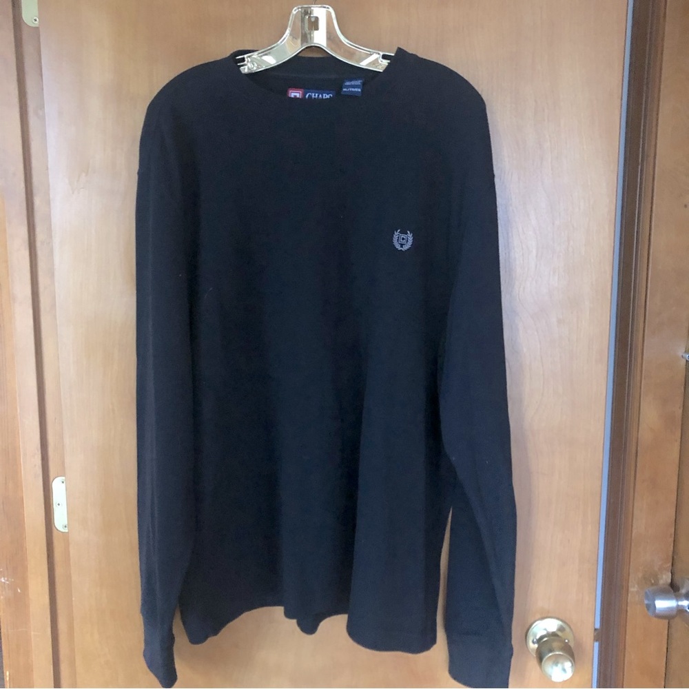 CHAPS black pullover jersey